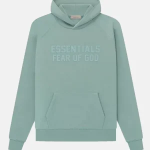 light blue essentials hoodie